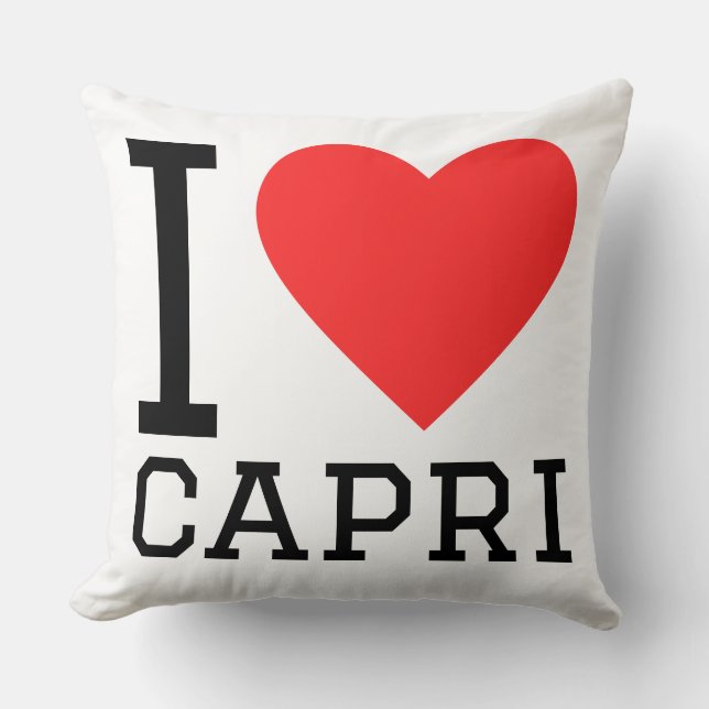 Almofada Eu amo Capri (Frente)
