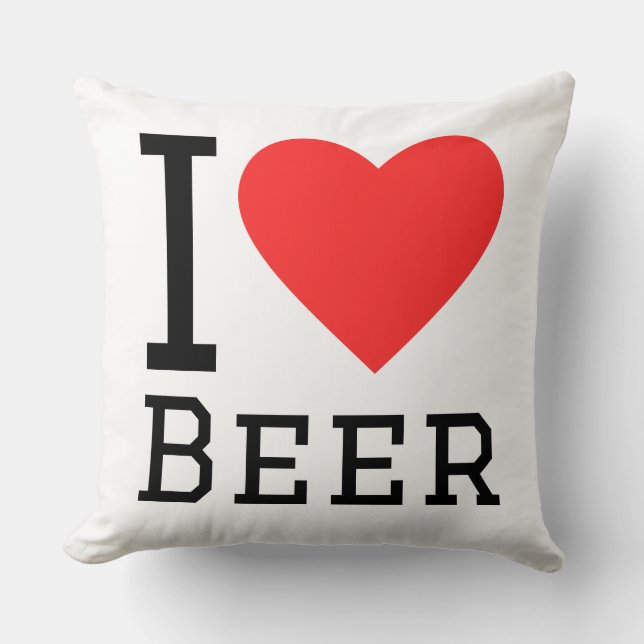 Almofada Eu amo cerveja (Frente)