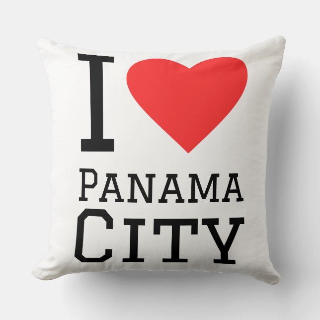 Almofada Eu amo Cidade do Panamá  (Frente)