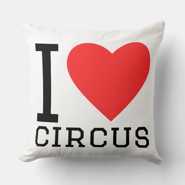 Almofada Eu amo circo (Frente)
