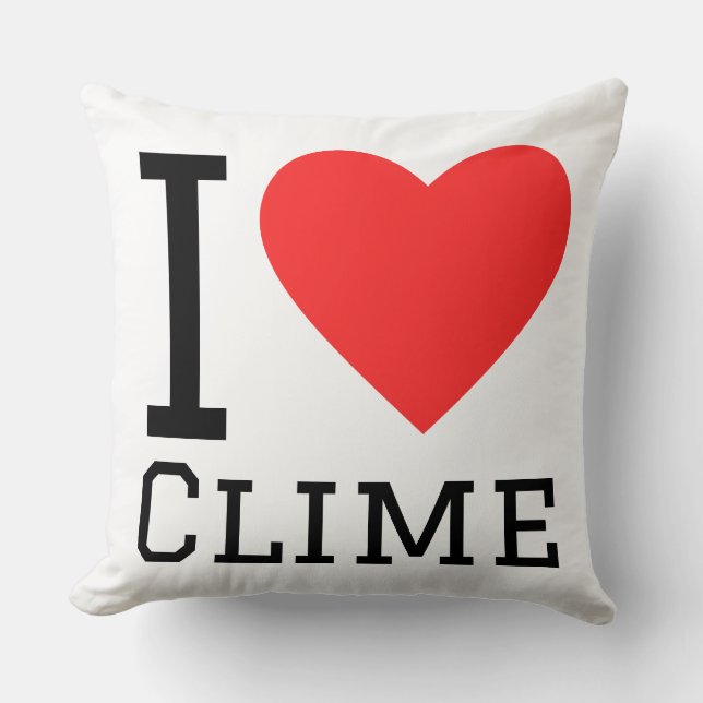 Almofada Eu amo clima (Frente)