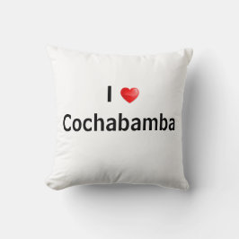 Almofada Eu amo Cochabamba