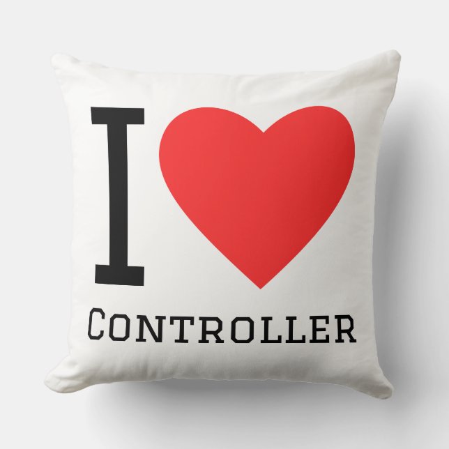 Almofada Eu amo controle (Frente)