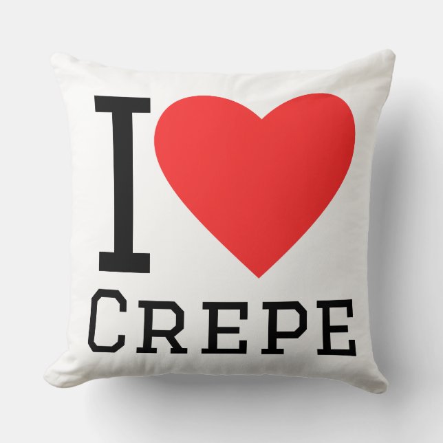 Almofada Eu amo crepe (Frente)