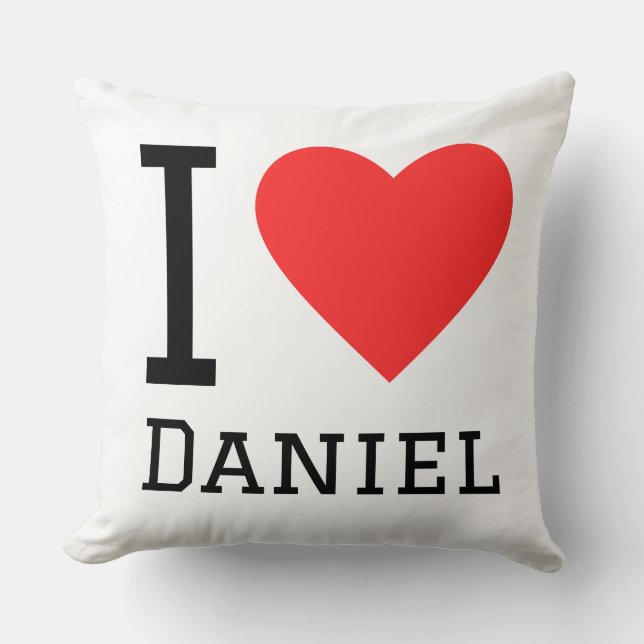 Almofada Eu amo Daniel (Frente)