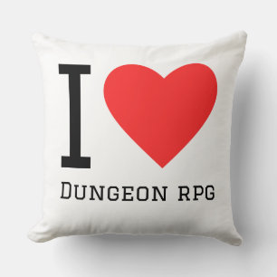 Almofada Eu amo dungeon rpg