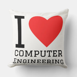 Almofada Eu amo engenharia de computador