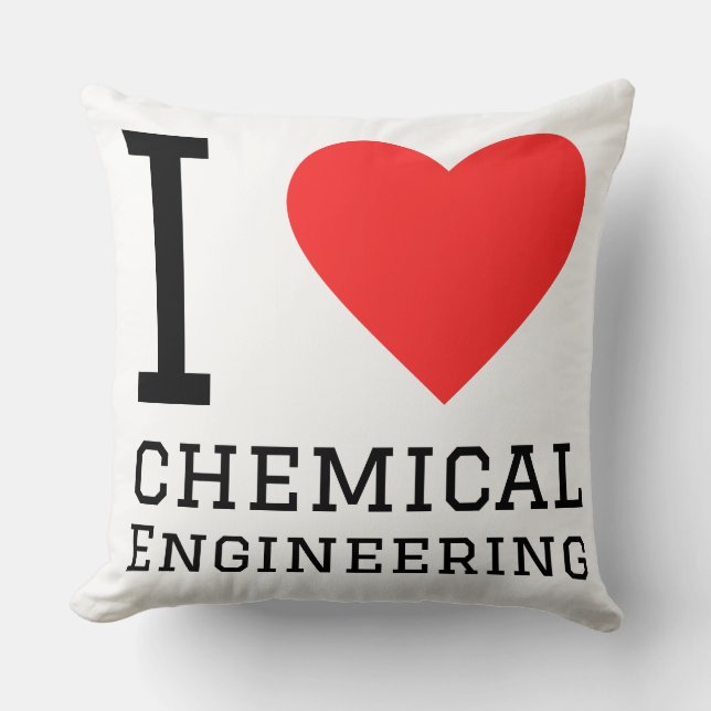 Almofada Eu amo engenharia química  (Frente)