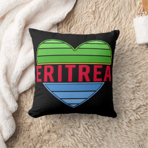 Almofada Eu Amo Eritreia, Coração Eritreia