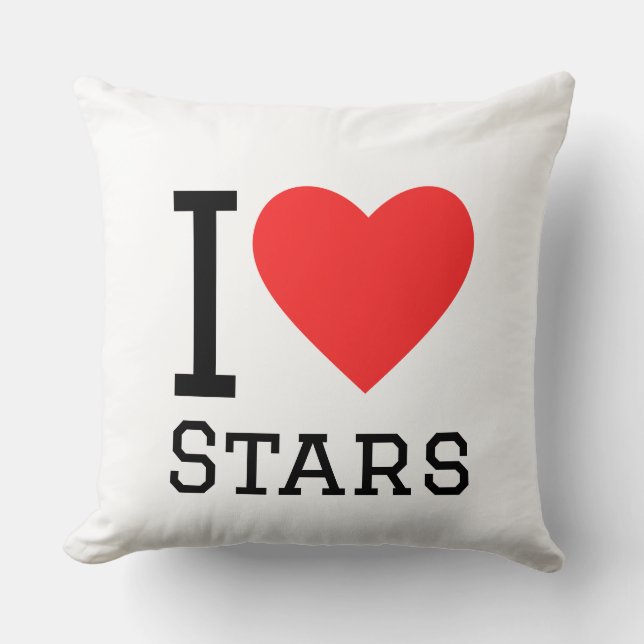 Almofada Eu amo estrelas (Frente)
