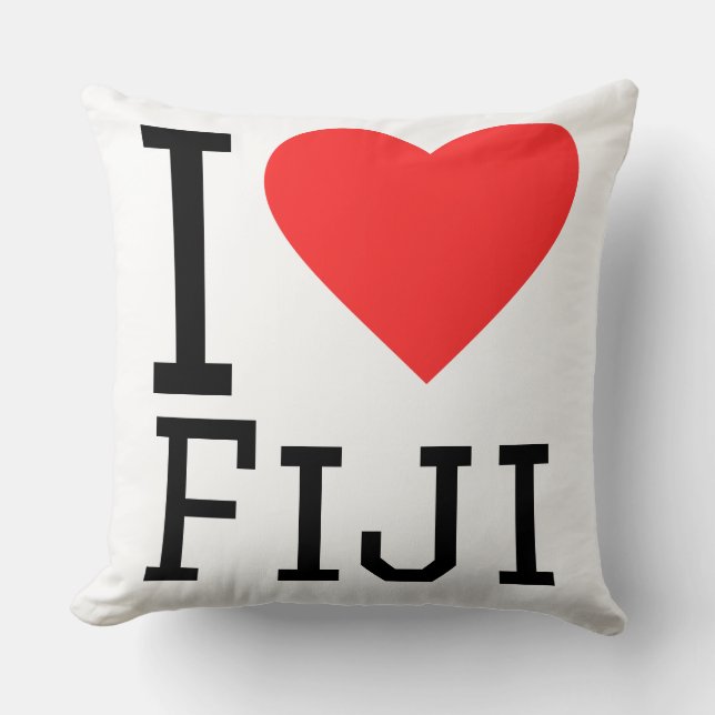 Almofada Eu amo Fiji (Frente)