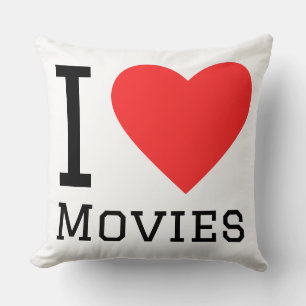 Almofada Eu amo filmes