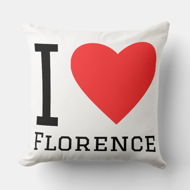 Almofada Eu amo Florença  (Frente)