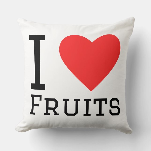Almofada Eu amo frutas (Frente)