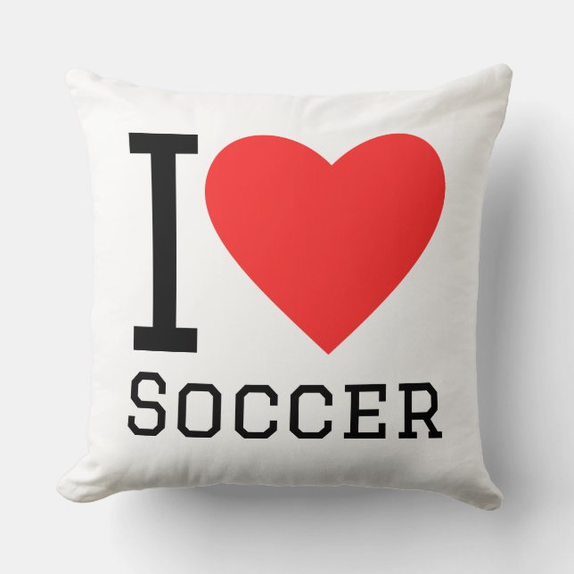 Almofada Eu amo futebol (Frente)