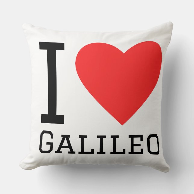 Almofada Eu amo Galileu  (Frente)
