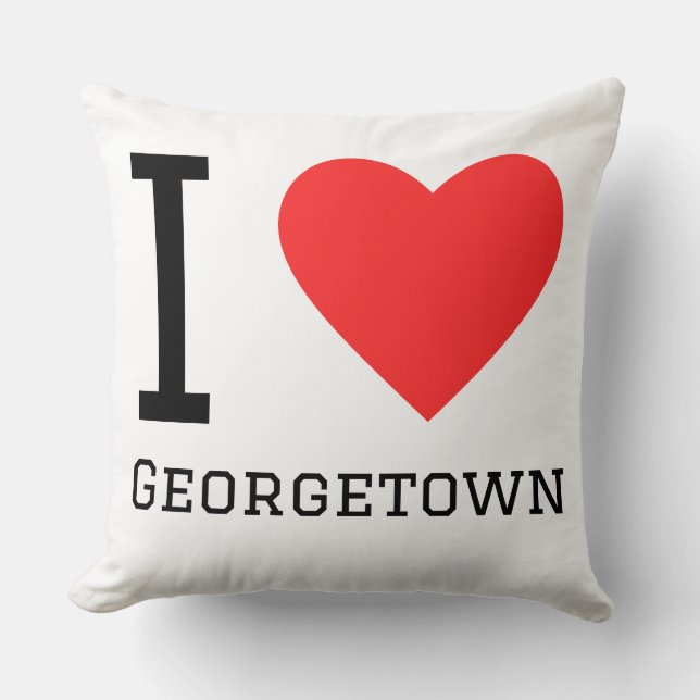 Almofada Eu amo Georgetown (Frente)