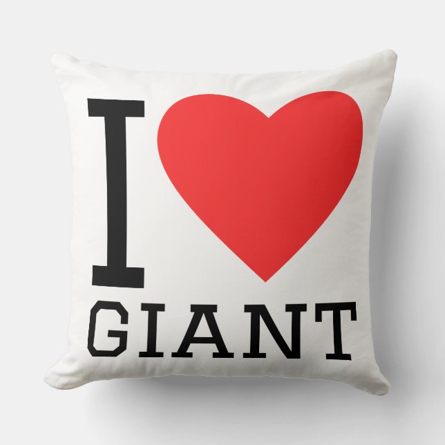 Almofada Eu amo gigante (Frente)