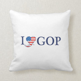 Almofada "Eu amo GOP" 16" x 16" descanso