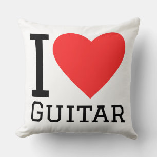 Almofada Eu amo guitarra
