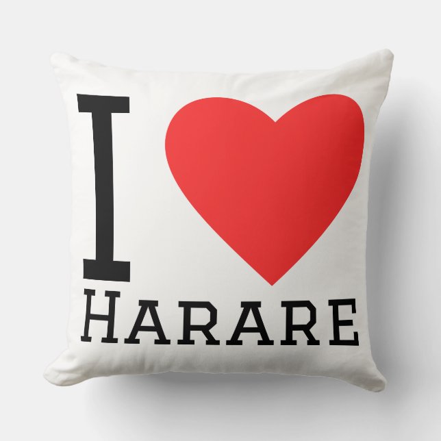 Almofada Eu amo Harare (Frente)