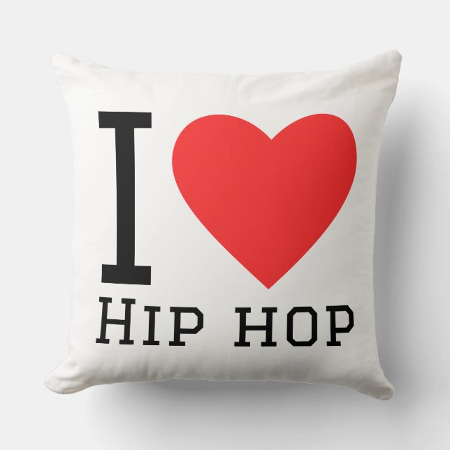 Almofada Eu amo hip hop (Frente)