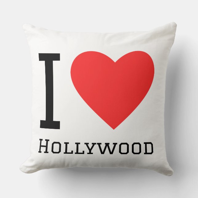 Almofada Eu amo Hollywood  (Frente)