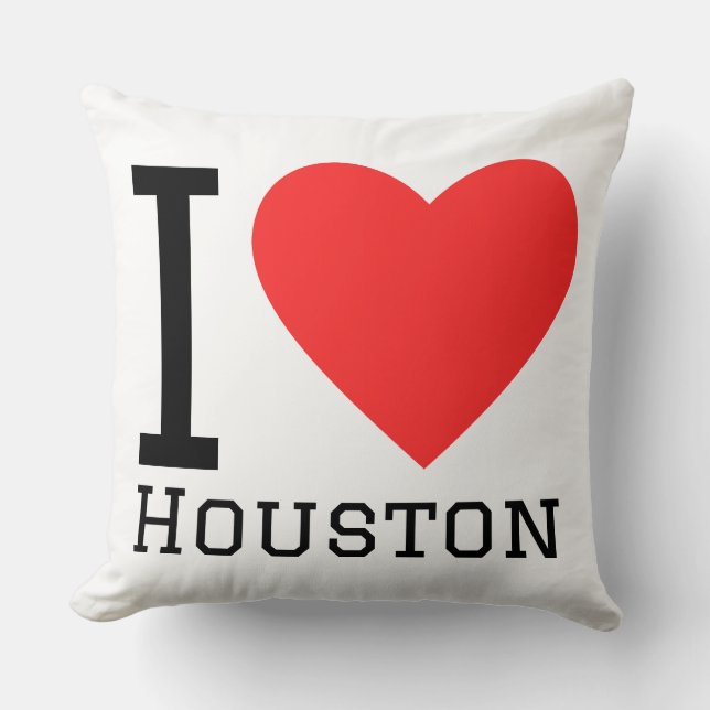 Almofada Eu amo Houston  (Frente)