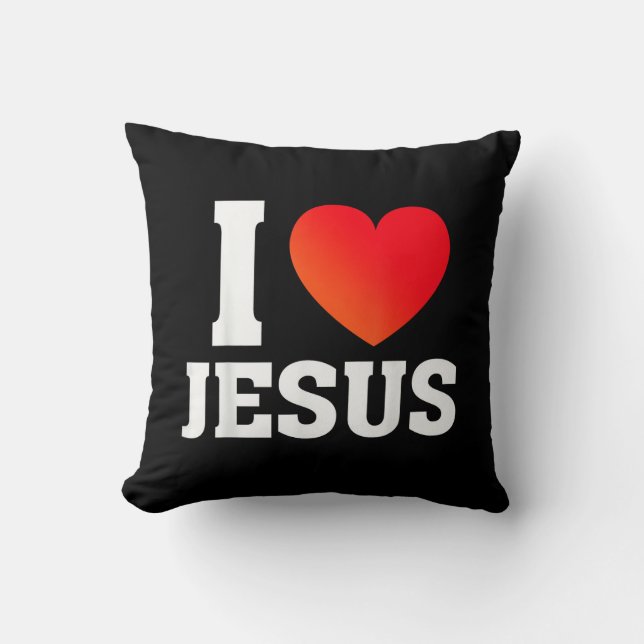 Almofada Eu Amo Jesus (Frente)