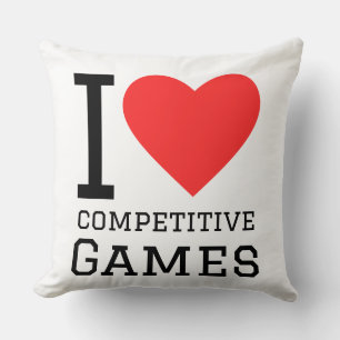 Almofada Eu amo jogos competitivos