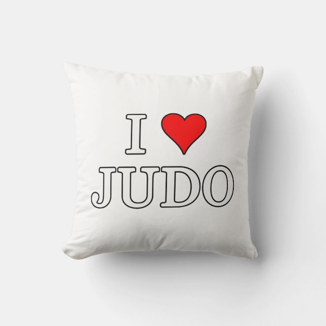 Almofada Eu Amo Judo (Frente)