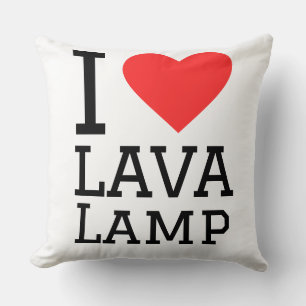 Almofada Eu amo lâmpada de lava