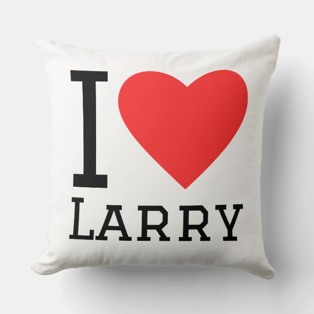 Almofada Eu amo Larry (Frente)