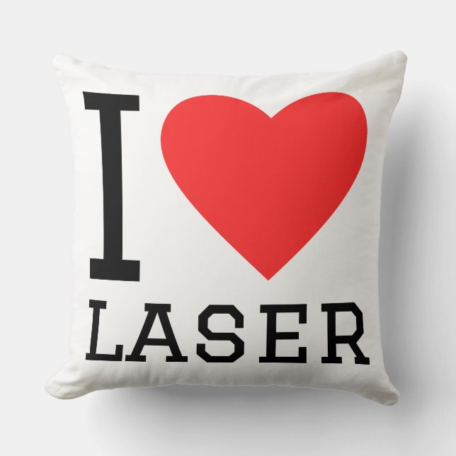 Almofada Eu amo laser (Frente)