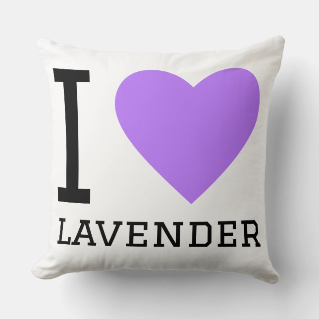 Almofada Eu amo lavanda (Frente)