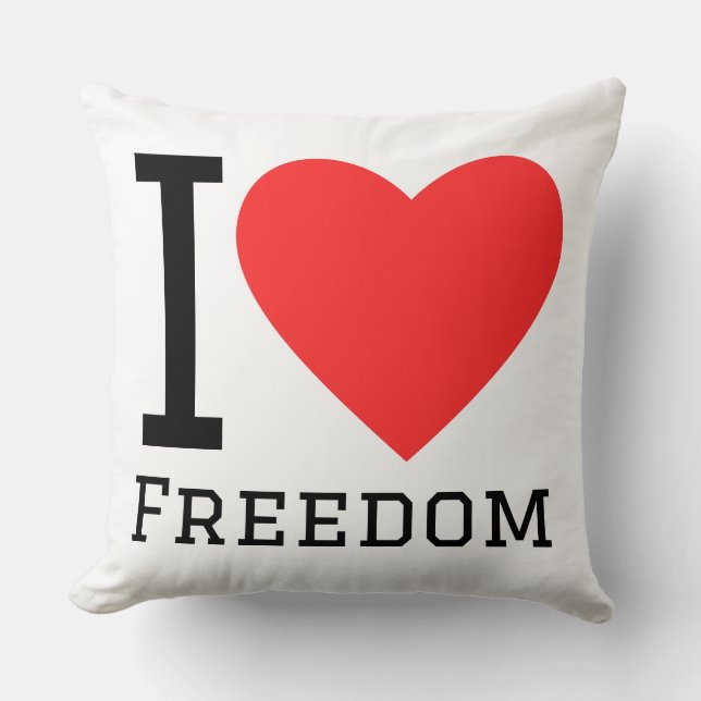 Almofada Eu amo liberdade (Frente)