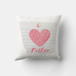 Almofada eu amo mãe/pai