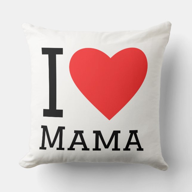 Almofada Eu amo mamãe (Frente)