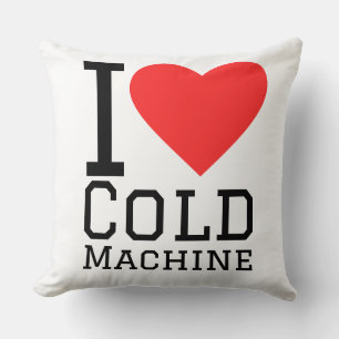 Almofada Eu amo máquina fria