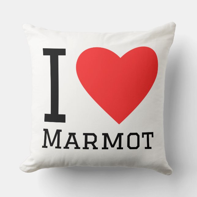 Almofada Eu amo marmota  (Frente)