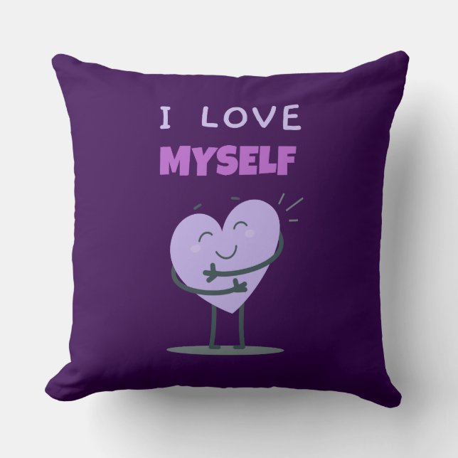 Almofada Eu Amo-Me A Si Próprio Amor (Frente)