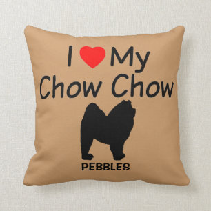 Almofada Eu Amo Meu Cachorro De Chow
