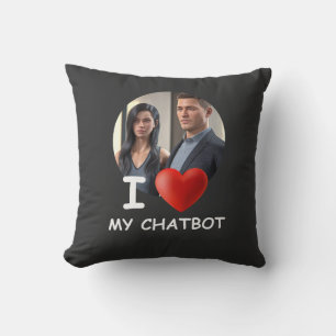 Almofada ❤️Eu Amo Meu Chatbot Criar Foto Própria