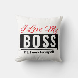 Almofada Eu Amo Meu Chefe