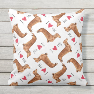 Almofada Eu amo meu Dachshund