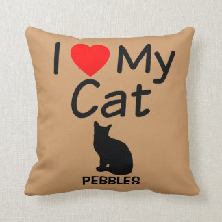 Almofada Eu Amo Meu Gato