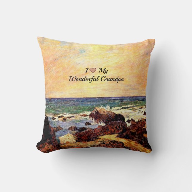 Almofada Eu Amo Meu Maravilhoso Avô (Frente)