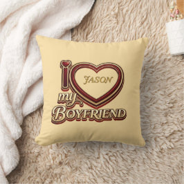 Almofada Eu Amo Meu Namorado Personalizado