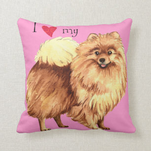 Almofada Eu amo meu Pomeranian