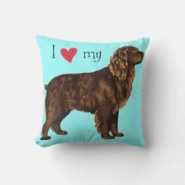 Almofada Eu amo meu Spaniel de Boykin (Frente)